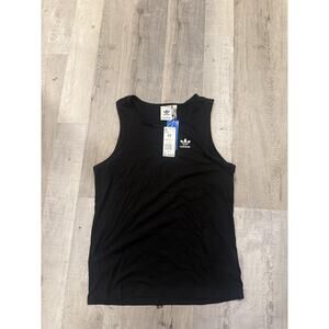 Adidas Essentials Tank Shirt Mens XS Black Trefoil Logo Athletic Original IA4801